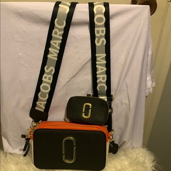 Marc Jacobs Black and Orange Crossbody Bag Duo - Picture 1 of 2